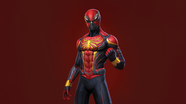 Marvels Spiderman 2 Aurantia Suit Wallpaper