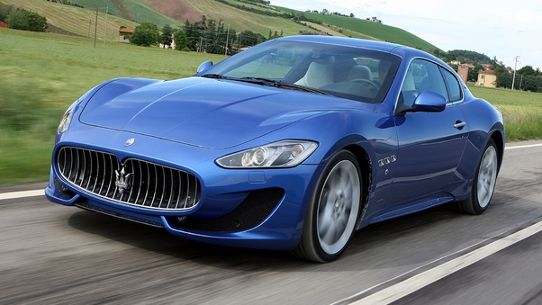 Maserati Gran Turismo Blue Wallpaper