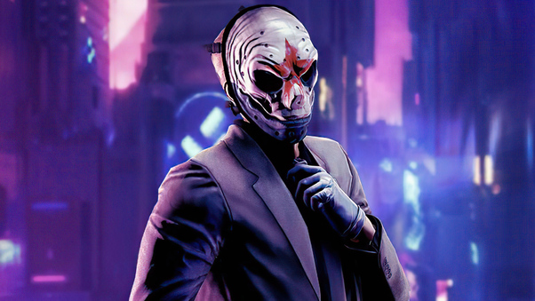 Mask Cyberpunk Boy Wallpaper