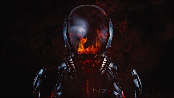 Mass Effect Andromeda Flame 2017 4k Wallpaper