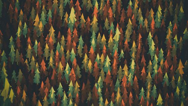 Material Design Forest Wallpaper