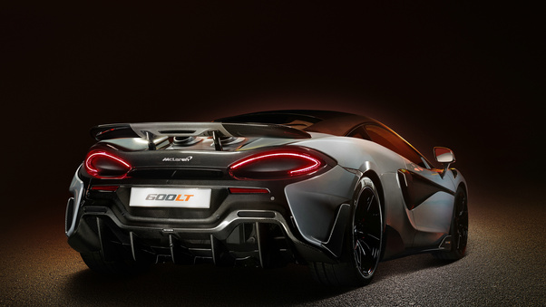 McLaren 600LT 2018 Rear Wallpaper