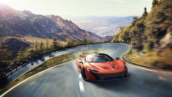 Mclaren In Mountains Wallpaper