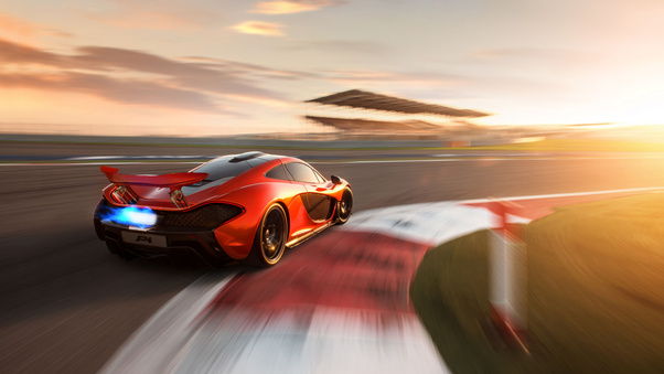 Mclaren P1 On Track 8k Wallpaper