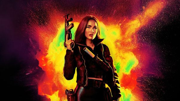 Megan Fox As Gina In The Expendables 4 Wallpaper