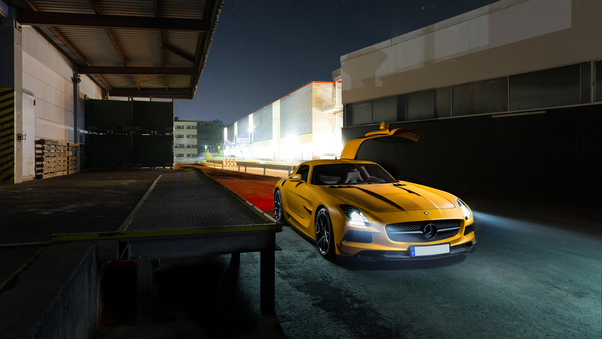Mercedes Benz Amg GT Yellow Wallpaper
