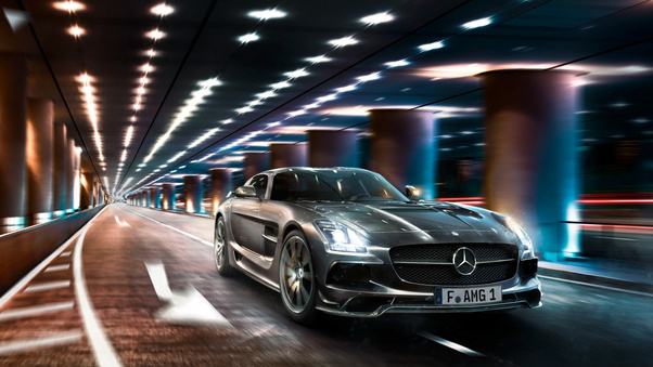 Mercedes SLS CGI Wallpaper