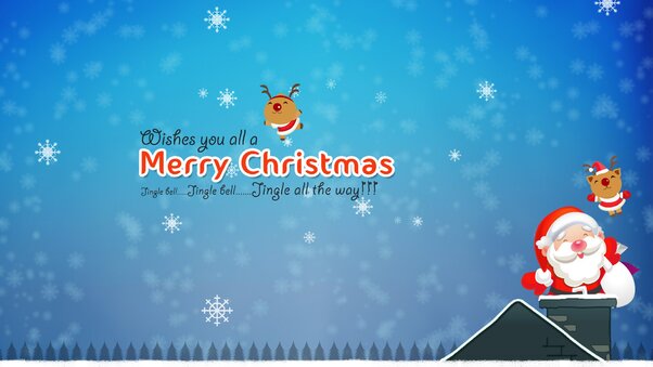 Merry Christmas Jingle Bells Wallpaper