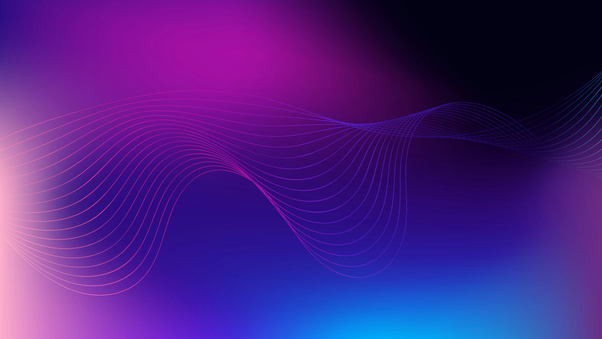 Mesmerizing Purple Gradient Waves (1280x720) Resolution Wallpaper