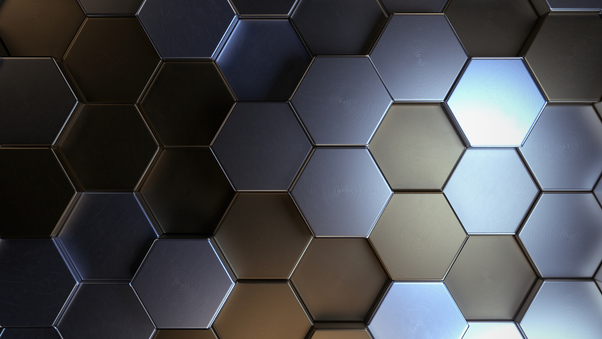 Metal Polygon Shapes 5k Wallpaper