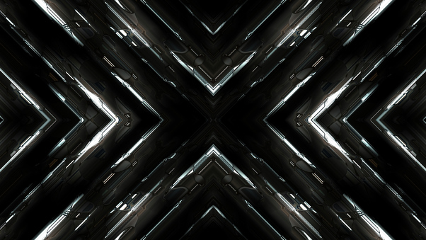 Metal Symmetry Fractal Wallpaper