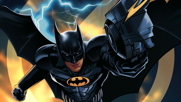 Michael Keaton As Batman In The Flash 2023 Wallpaper