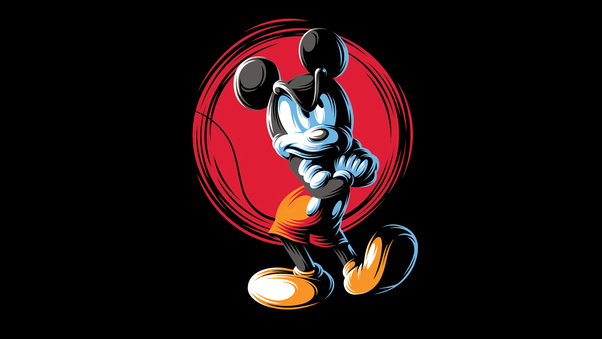 Mickey Mouse Minimal Art 4k Wallpaper,HD Cartoons Wallpapers,4k ...