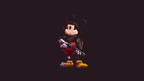 Mickey Mouse Minimalism 5k (3000x2000) Resolution Wallpaper