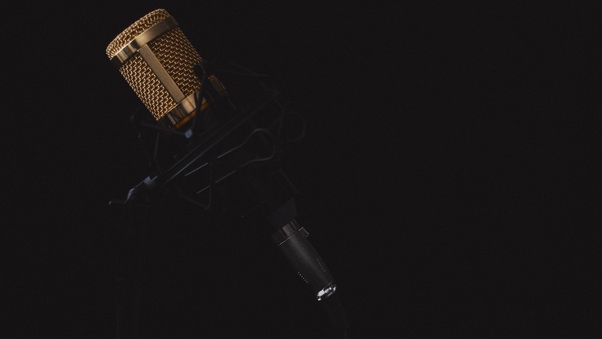 Microphone Dark Background 4k 5k Wallpaper