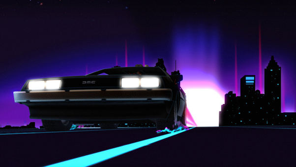Midnight Drive Through Neon Dreams (1680x1050) Resolution Wallpaper
