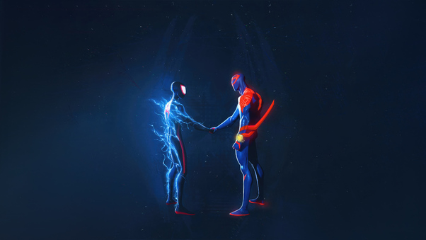 Miles Morales And Spiderman 2099 5k Wallpaper