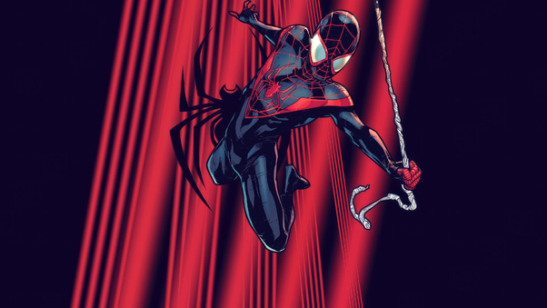 Miles Morales Artistic Marvel Wallpaper
