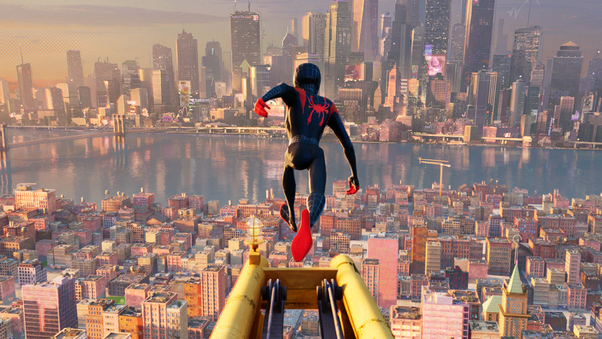 Miles Morales In Spider Man Into The Spider Verse 2018 Wallpaper