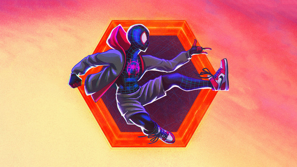 Miles Morales In Spiderman Across The Spider Verse 5k Wallpaper