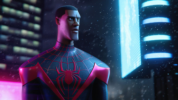 Miles Morales Spider Man Digital 3D 4k Wallpaper