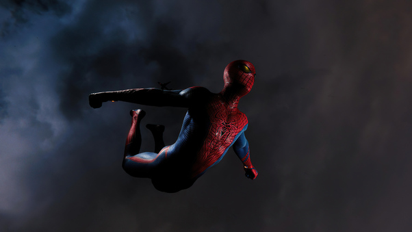 Miles Morales Spiderman Jumping Ps5 Wallpaper
