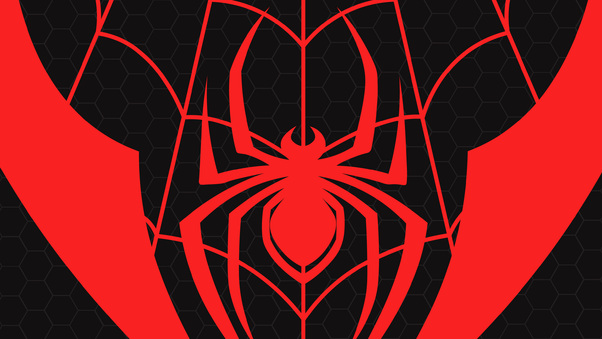 Miles Morales Spiderman Logo Wallpaper