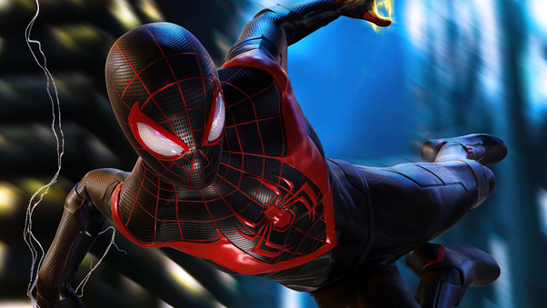 Miles Morales Spiderman Ps5 Wallpaper