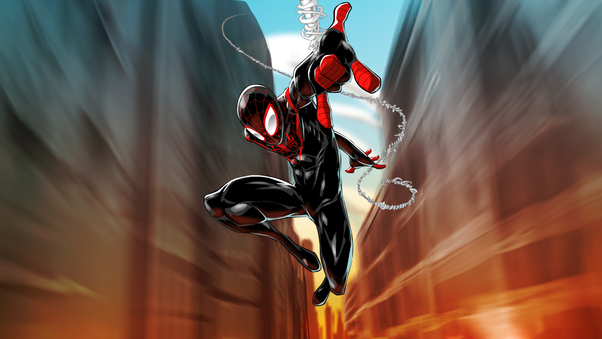 Miles Morales Takes The Stage Wallpaper