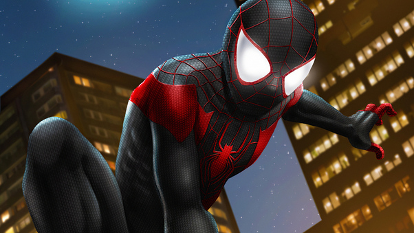 Miles Spider Man Art Wallpaper