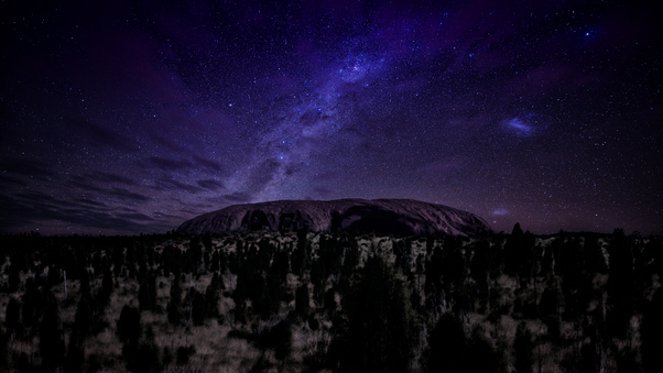 Milky Way Dark Night 4k Wallpaper