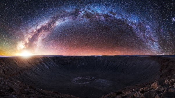 Milky Way Starry Sky Night Wallpaper