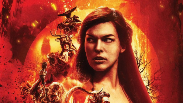 Milla Jovovich Blood Queen In Hellboy Movie Wallpaper