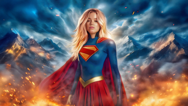 Milly Alcock As Supergirl Solitude Wallpaper