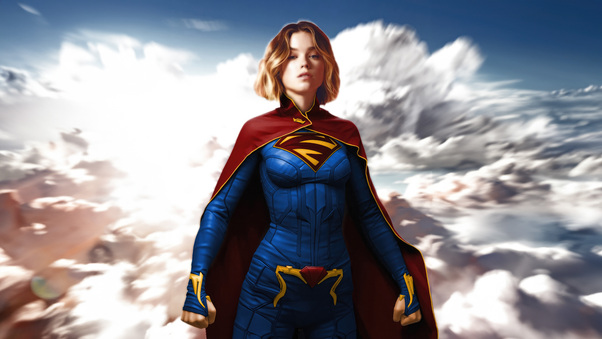 Milly Alcock Empowering Supergirl Wallpaper