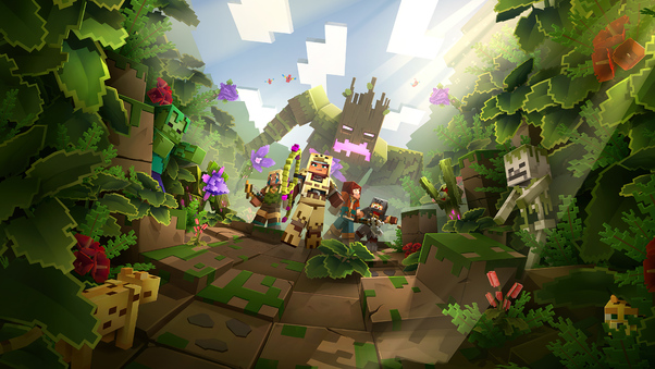 Minecraft Dungeons Jungle Awakens Hero Wallpaper