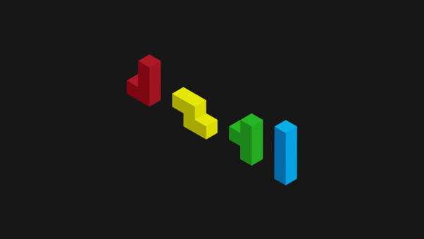Minimalism Tetris Wallpaper