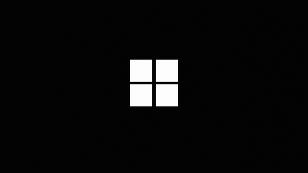 Minimalistic Windows Logo Black 4k Wallpaper