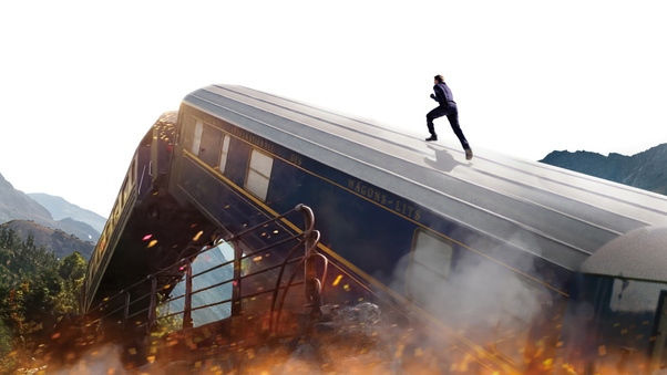 Mission Impossible Dead Reckoning Part One Train Crash Wallpaper