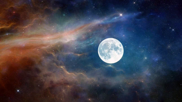 Moon Astronaut Nature Clouds Space Wallpaper