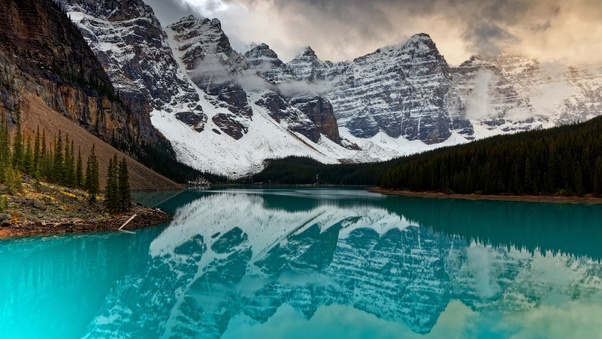 Moraine Canada Lake Wallpaper