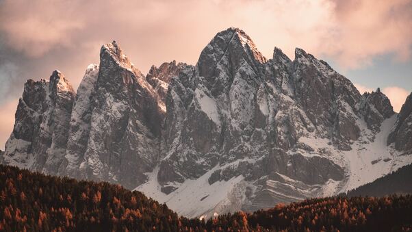 Morning Landscape View Of Big Mountains 5k Wallpaper