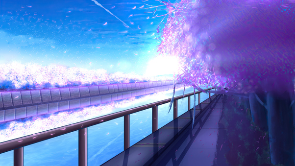 Morning On The River Anime 4k Wallpaper
