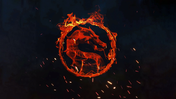 Mortal Kombat Fire Logo 4k Wallpaper