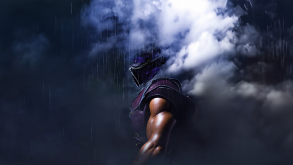 Mortal Kombat Rain 5k (2048x2048) Resolution Wallpaper