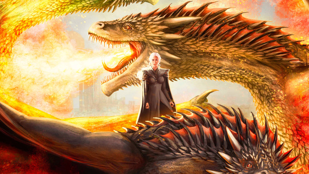 Mother Of Dragons Artwork Wallpaper