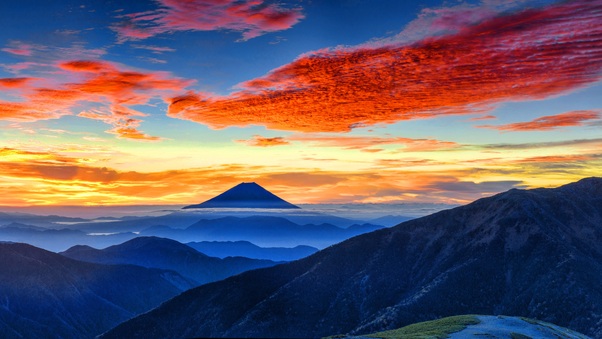 Mount Fuji Panaromic 8k Wallpaper