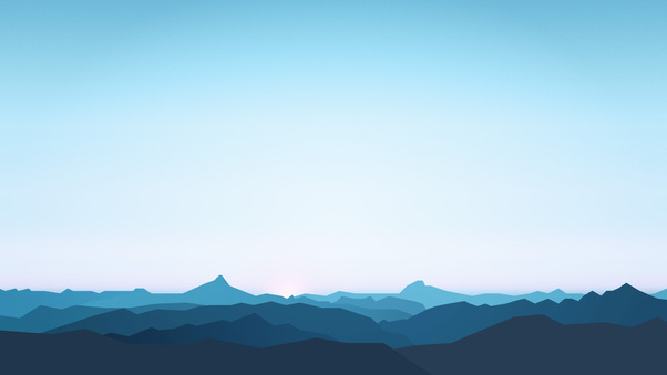 Mountains Landscape Minimalism 5k Wallpaper