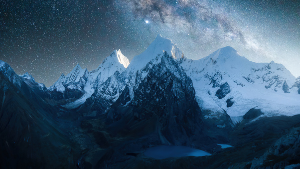 Mountains Peaks Covered With Snow 4k Wallpaper