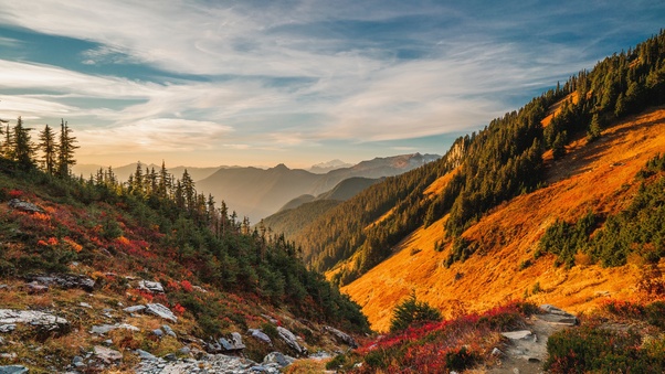 Mountains Scenery Sky North Cascades 4k Wallpaper
